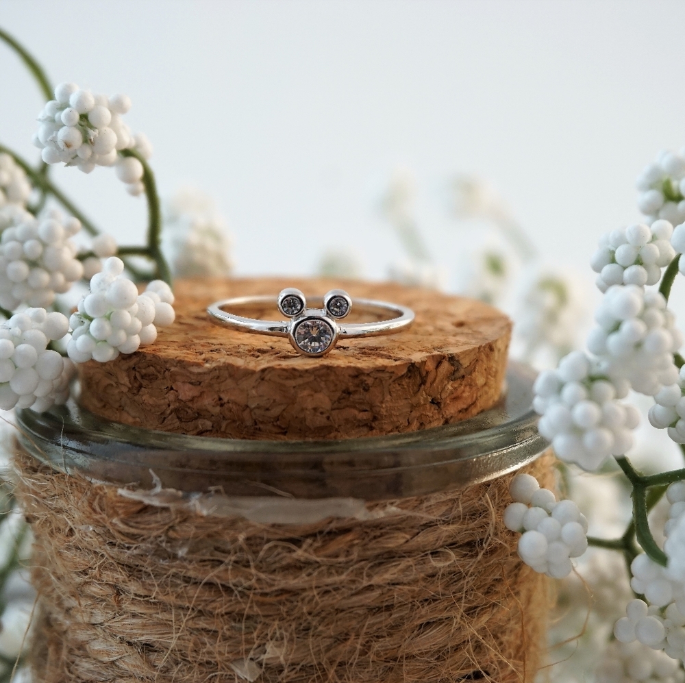 925 Sterling Silver Mouse Ring
